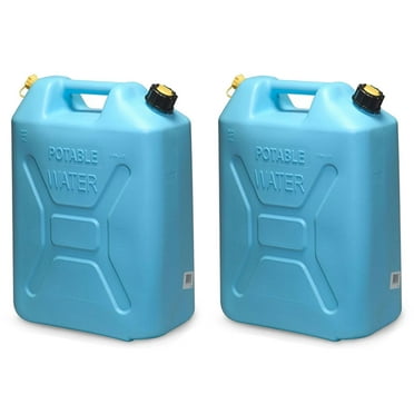 Scepter 5 gal Military Style Water Can Container with Spout, 2 Pack