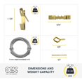 thumbnail image 3 of Kit para colgar cuadros OOK, 50 unidades, ganchos de alambre y clavos de 4,5 kg, 3 of 6