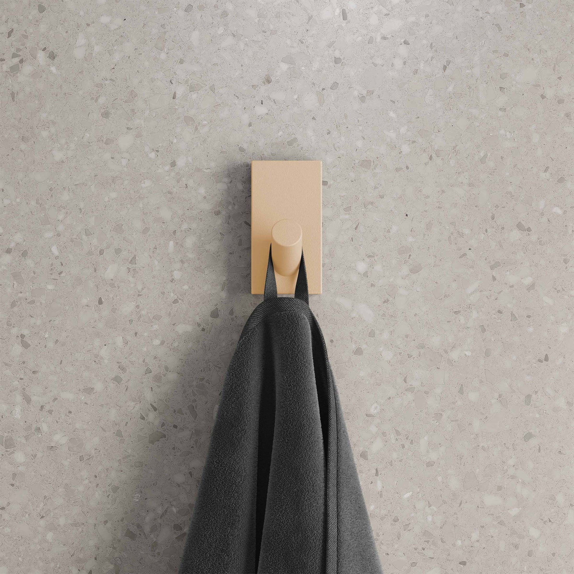 Monaco Concrete Bathroom Robe Hook in Sand