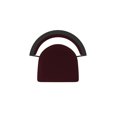 thumbnail image 3 of 860 Hunter 25" Swivel Counter Stool with Black Wrinkle Finish and Canter Bordeaux Seat and Back, 3 of 5