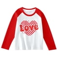thumbnail image 3 of Valentine's Day Graphic Long Sleeve Top For Girls Fashion Cute Casual Blouse With Unique Print Design, 3 of 3