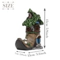 thumbnail image 4 of TERESA'S COLLECTIONS 6" Boot Fairy House Garden Statue with Solar Light, Resin Outdoor Decor, 4 of 6
