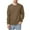 Mens T Shirts Brown, variant on Mens Long Sleeve Sweatshirts Casual Waffleknit Crewneck T-Shirts Boys Basic Pullover Solid Color Breathable Slim Going Out Loungewear Tops