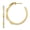 Yellow, variant on 14k Yellow Gold 5/8 carat Lab Grown Diamond VS/SI D-F Post Hoop Earrings for Women