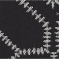 thumbnail image 4 of Bowery Hill 42 Inch Square Cocktail Ottoman in Black Patterned Fabric, 4 of 8