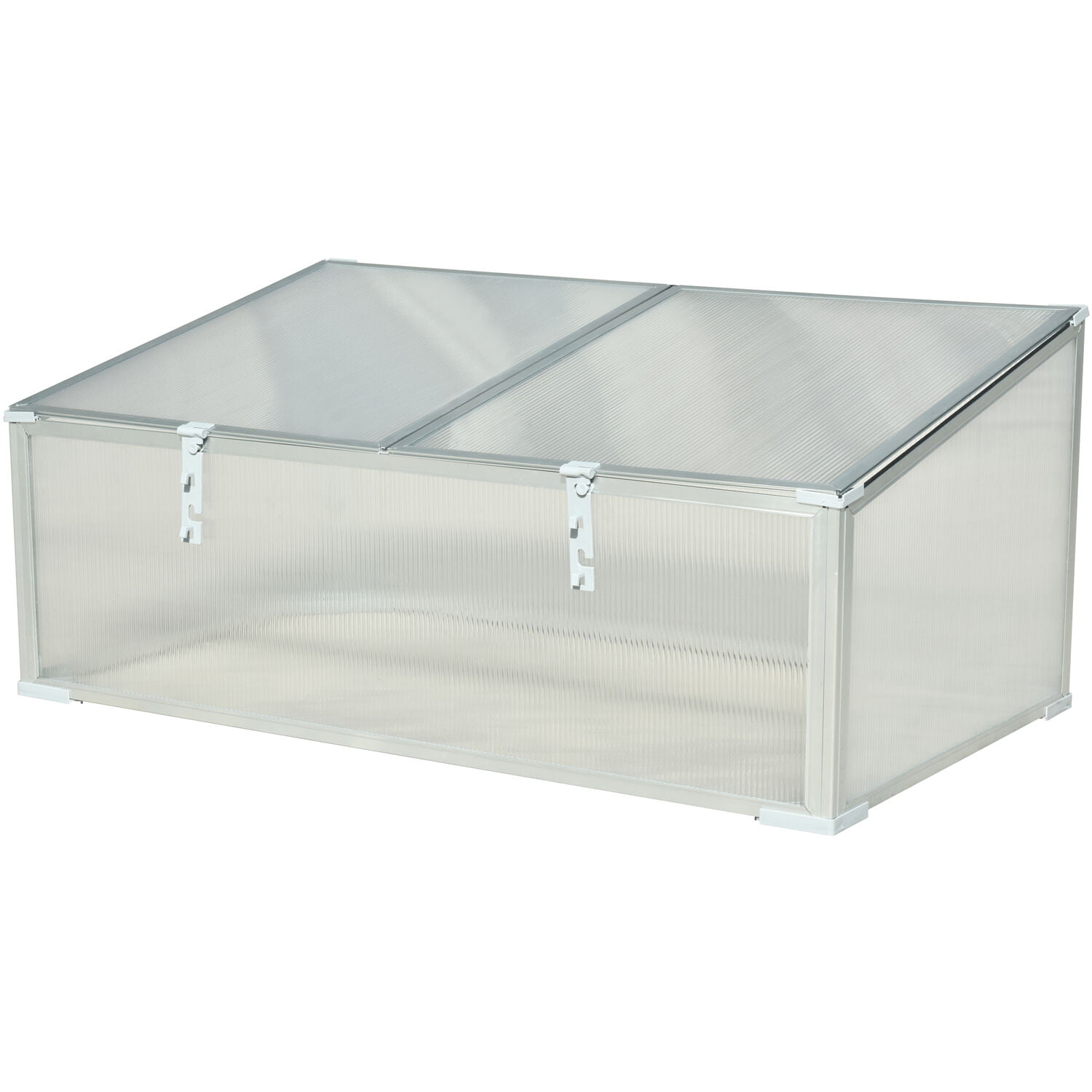 Hanover 39-In. Single Garden Bed Cold Frame Mini-Greenhouse Protector - Lightweight and Portable - Walmart.com