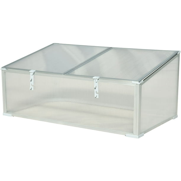 Hanover 39-In. Single Garden Bed Cold Frame Mini ...