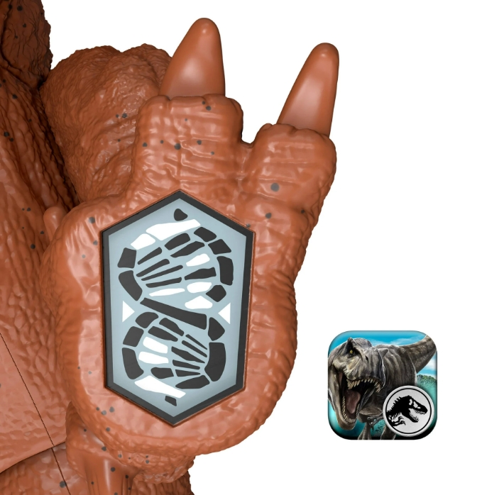 Jurassic World Rebirth Strike Attack Achillobator Dinosaur, Single Strike Action
