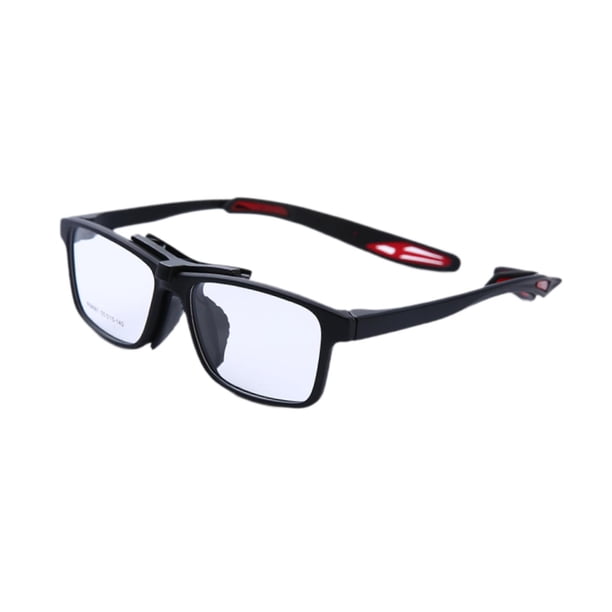 Gafas de baloncesto, gafas deportivas, resistentes, para hombres y mujeres, cómodas, gafas de ráquetbol, gafas protectoras para fútbol y baloncesto Rojo