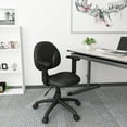 thumbnail image 4 of Boss Office Products Fabric Upholstered Wide Seat Office Swivel Chair with Arms in Black, 4 of 9