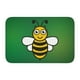 thumbnail image 1 of Alfombra de baño antideslizante supersuave con icono de abeja ocupada para baño, cocina, dormitorio, hogar, 15,75 x 23,62 pulgadas, 1 of 6