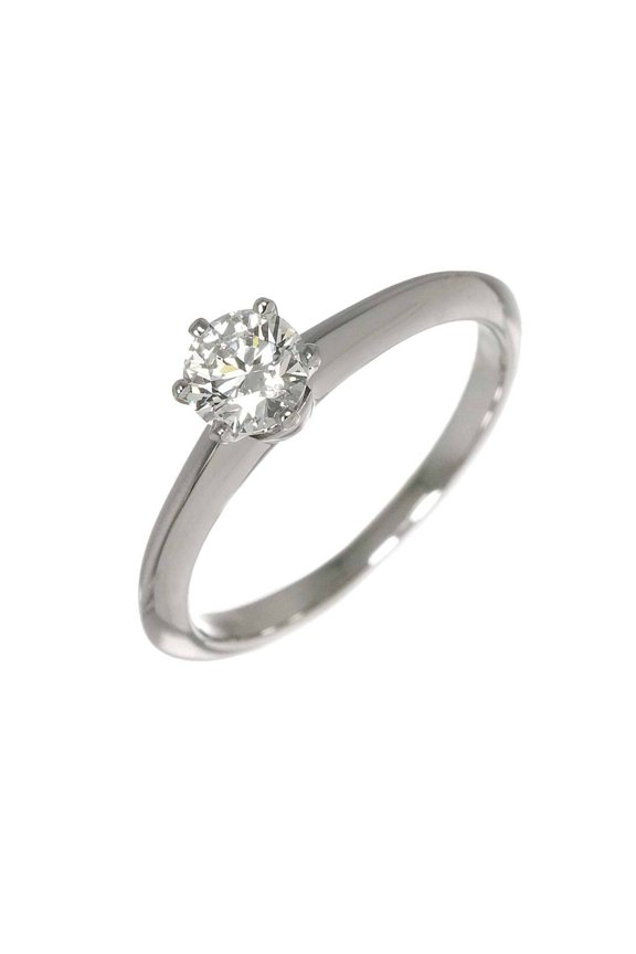 Pre-Owned Tiffany & Co. Solitaire Ring with 0.38ct Diamond, Platinum (Pt)