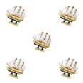 thumbnail image 1 of Matsuzay Barco de de náutico, artesanía de hecha a mano, modelo de barco Retro, decoración de madera, velero, regalo de cumpleaños, Type4 NO4 Matsuzay CBP056765, 1 of 4