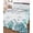 Blue Teal, variant on Quilts Queen Size Bedding Set, Watercolor Sea Coral Reversible Summer Quilt 3 Pieces, Summer Ocean Marine Starfish Blue Green Lightweight Bedspreads Coverlets with 2 Pillow Shams for All Seasons