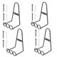 thumbnail image 5 of YSNOOWE 4Ud Soporte Para Platos De Hierro Negro Con Base Firme Para Cocina, 5 of 7