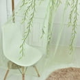 thumbnail image 7 of Willow Voile Window Curtains- Willow Leaves Print Voile Sheer Curtain Panels Window Treatments,2 Panel,78"L x 39"W, 7 of 7