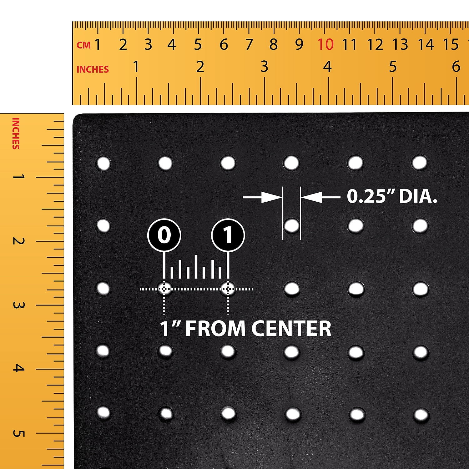 Azar 8" 2-Sided Revolving Pegboard Counter Unit Black (700508-BLK)