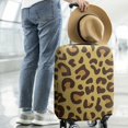 thumbnail image 2 of Yellow and Brown Of Leopard Print Luggage Cover Fashion Suitcase Cover Baggage Covers Fit 25-28 Inch Luggage (Go Travel), 2 of 5