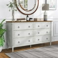 thumbnail image 5 of Furniture of America Birch Wood 6-Drawer Double Dresser in Antique White, 5 of 12