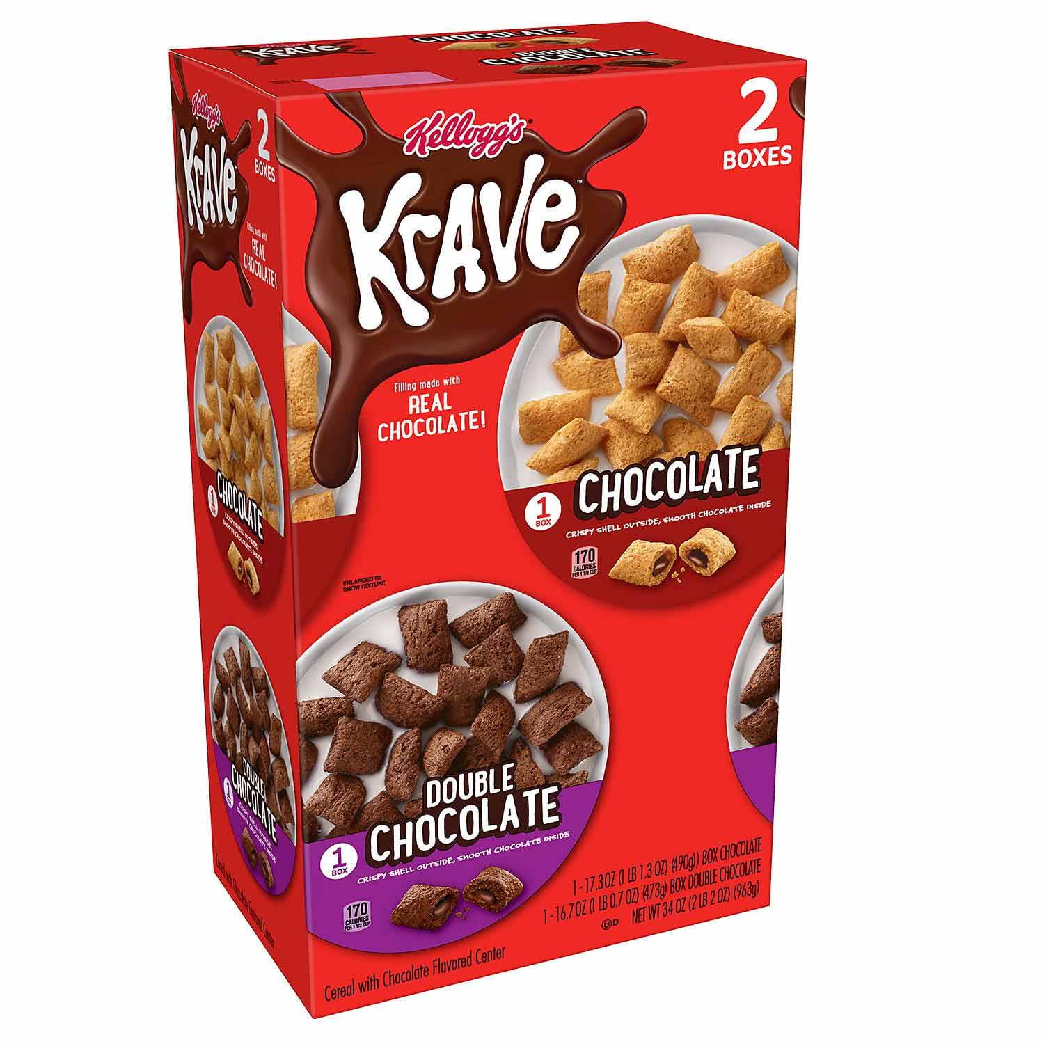 Kellogg's Krave, Variety Pack (34 oz.)