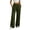 Army Green, variant on Women's High Waist Wide Leg Sweatpants, Adjustable Drawstring Elastic Waist Soft Warm Casual Jogger Pants with Side Pockets for Fall Winter Daily Wear