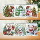 thumbnail image 3 of Tarjetas Hechas A Mano Likrtyny DIY con pintura diamantes tarjetas felicitación 6 Uds Feliz Navidad, 3 of 9