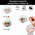 thumbnail image 4 of Hearth & Gear 2D Tarsier Cartoon Animal Acrylic Keychain Car Rearview Accessory Backpack Pendant Outdoor Christmas Star Large Ornament Grapevine Garland with Berries String Beads Swinging Bear Car, 4 of 7