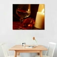 thumbnail image 2 of Nawypu  Canvas Wall Art  Paintings Valentines Day romantic candlelight dinner with heart gift and wine Modern Abstract Wall Art Print Posters for Bedroom Living Room Wall Decor, 2 of 4