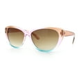 thumbnail image 4 of Girls Tie Dye Hippie Color Classic Cat Eye Sunglasses Pink Green - Brown, 4 of 7