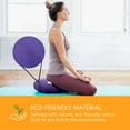 thumbnail image 5 of Sol Living Zafu Meditation Cushion Round Yoga Pillow Floor Cushions Lotus Pose Cotton Bolster Meditation Pillow Pouf - Meditation Accessories - 15" x 15" x 7" - Purple, 5 of 8