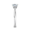 thumbnail image 2 of Kiva Jewelry 14K White Gold Plated Women's Engagement Ring - 1.77 Ct Moissanite in Asscher Cut - Classic Solitaire Style - Great for Weddings and Anniversaries - Beautiful Jewelry Gift for Her, 2 of 5