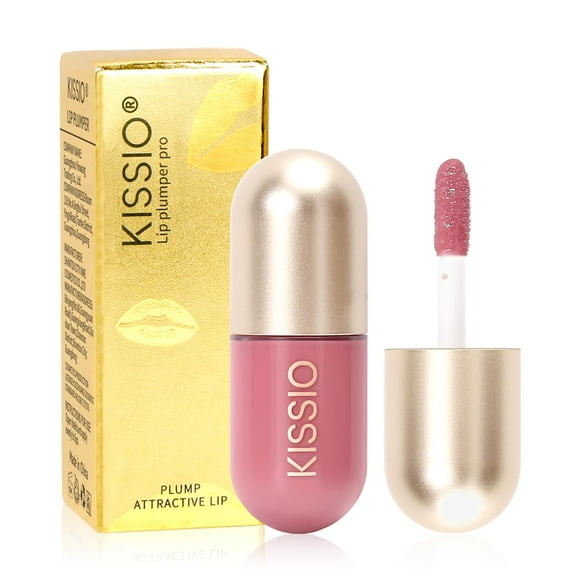 Lip Plumper KISSIO Lip Plumper Gloss, realzador de labios, 5,5 ml, 02 #Fig tea