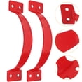 thumbnail image 1 of OULII 2 Pcs Poignées d'Échelle en Acier Inoxydable Rouge Antidérapantes pour Entretien, 1 of 7