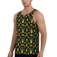 thumbnail image 2 of Gaeub Pineapple Men's Athletic Tank Top, Workout Sleeveless Shirts, Running Tank Tops for Gym, Running, Training -, 2 of 9