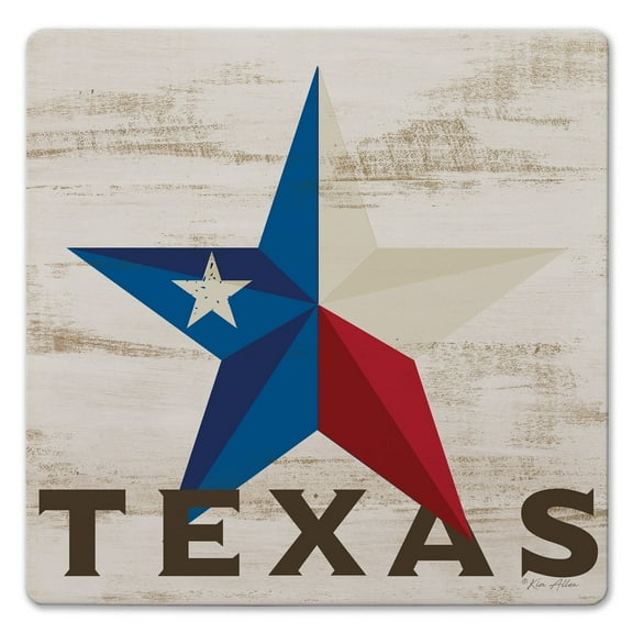 Thirstystone "Texas Star" Decorative Cork Backed Stone Trivet 8" Square