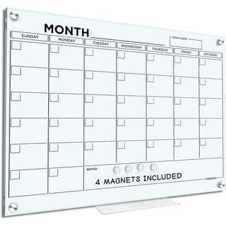 Portable Magnetic Weekly Planner Whiteboard - 9x6 Desktop Dry Erase Calendar Board For Schedule, To-Do Lists, Office, Home, Or School (Blue)