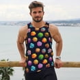 thumbnail image 6 of Fuzoiu Lovely Planet Print Men's Workout Tank Tops,Sleeveless Gym Shirt Quick Dry,Fitness Bodybuilding T-Shirt,Muscle Athletic Workout Tee-X-Large, 6 of 7