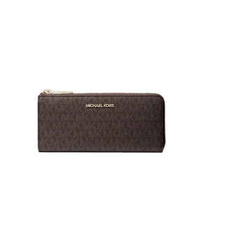 Jet Set Checkbook Wallet - Brown - 32F1GJSE4B-200 - Walmart.com
