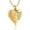 Gold, variant on Love Heart Urn Necklace for Ashes Keepsake Memorial Cremation Jewelry Stainless Steel Angel Wing Ashes Holder Memorial Gift for Loss of Father/Mother/Pet