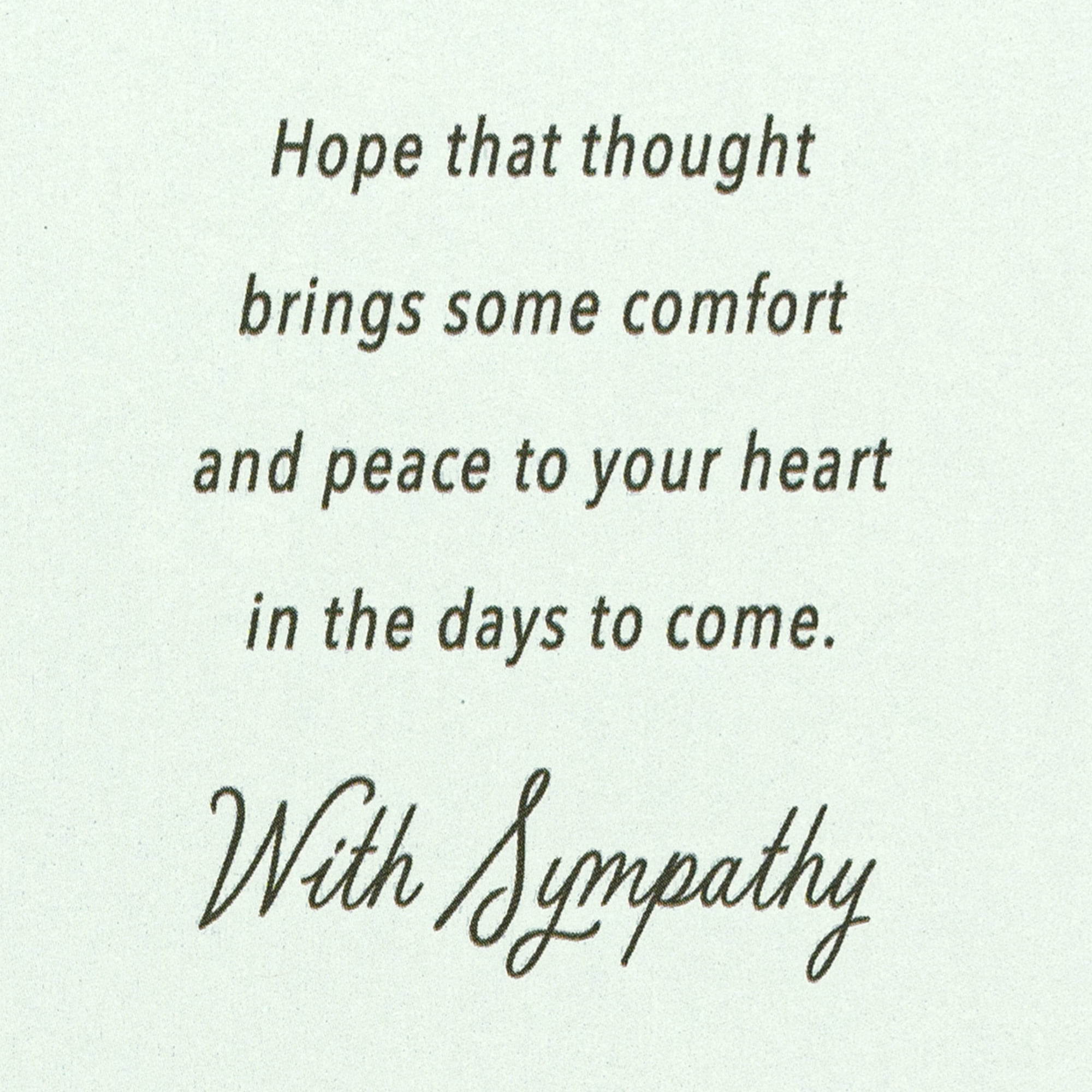 Hallmark Sympathy Card (A Tribute To Your Mom)