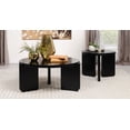 thumbnail image 2 of Cordova 2-piece Solid Wood Coffee and End Table Set Black, 2 of 10
