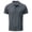 Dark Gray, variant on Delconic Men Short Sleeve Polo Shirt with Pocket Classic Collar Raglan Sleeve Casual Slim Fit Business Top for Summer Army Green L