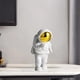 thumbnail image 5 of Figura pequeña de astronauta de resina, adorno para pastel, decoración de escritorio. Dorado B, 5 of 8