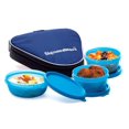 thumbnail image 1 of Fiambrera Signoraware de plástico elegante, libre de BPA, con bolsa | Hermética y a prueba de fugas | Diseño compacto y fácil de transportar | Ideal para la escuela, la oficina, picnics y actividades, 1 of 2