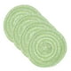 thumbnail image 1 of Uxcell 4 Pcs Manteles Individuales Redondos Tejidos, Mantel Lavable de 4.3 Pulgadas Resistente al Calor, Mantel Decorativo para Mesa de Comedor de Cocina, Verde, 1 of 7