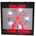 thumbnail image 1 of Ferris Wheel Enjoy The Ride Large 19" LED Motion Sign, 1 of 3