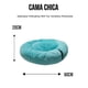 thumbnail image 5 of Cama Antiestres Lunics Chica Peluche Aqua, 5 of 9