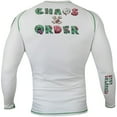 thumbnail image 2 of Chaos and Order Z-Series Premium Long Sleeve Jiu-Jitsu Rashguard - 2XL - White, 2 of 5