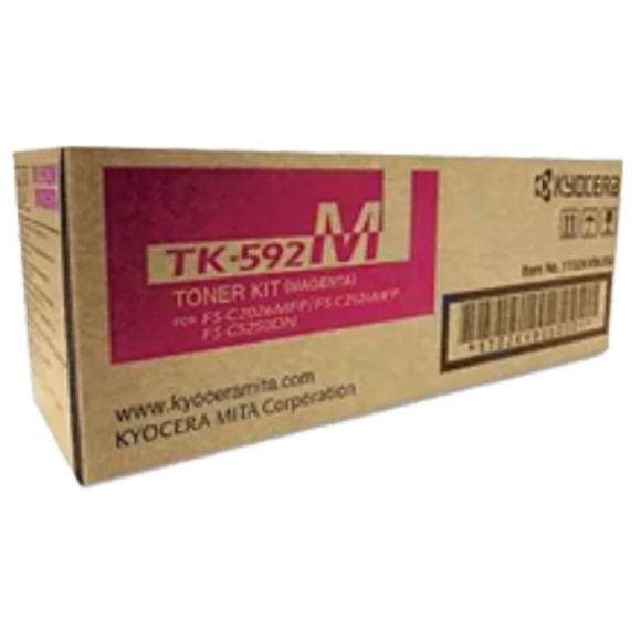 ~Brand New Original KYOCERA / MITA TK-592M Laser Toner Cartridge Magenta for Kyocera Mita FSC2526MFP