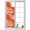 Orange, variant on Coral Orange Window Privacy Film, Coastal White Ocean Marine Nautical Beach Static Cling UV Sun Blocking Heat Control Window Tint, Non-Adhesive One Way Windows Privacy Cover 17.7''x39.3''